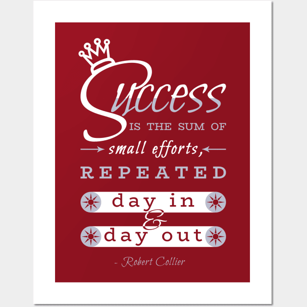 Success Quote - Motivational / Inspirational Wall Art by 1000Rainbows